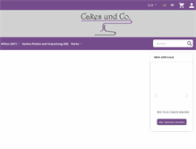 Tablet Screenshot of cakesundco.de